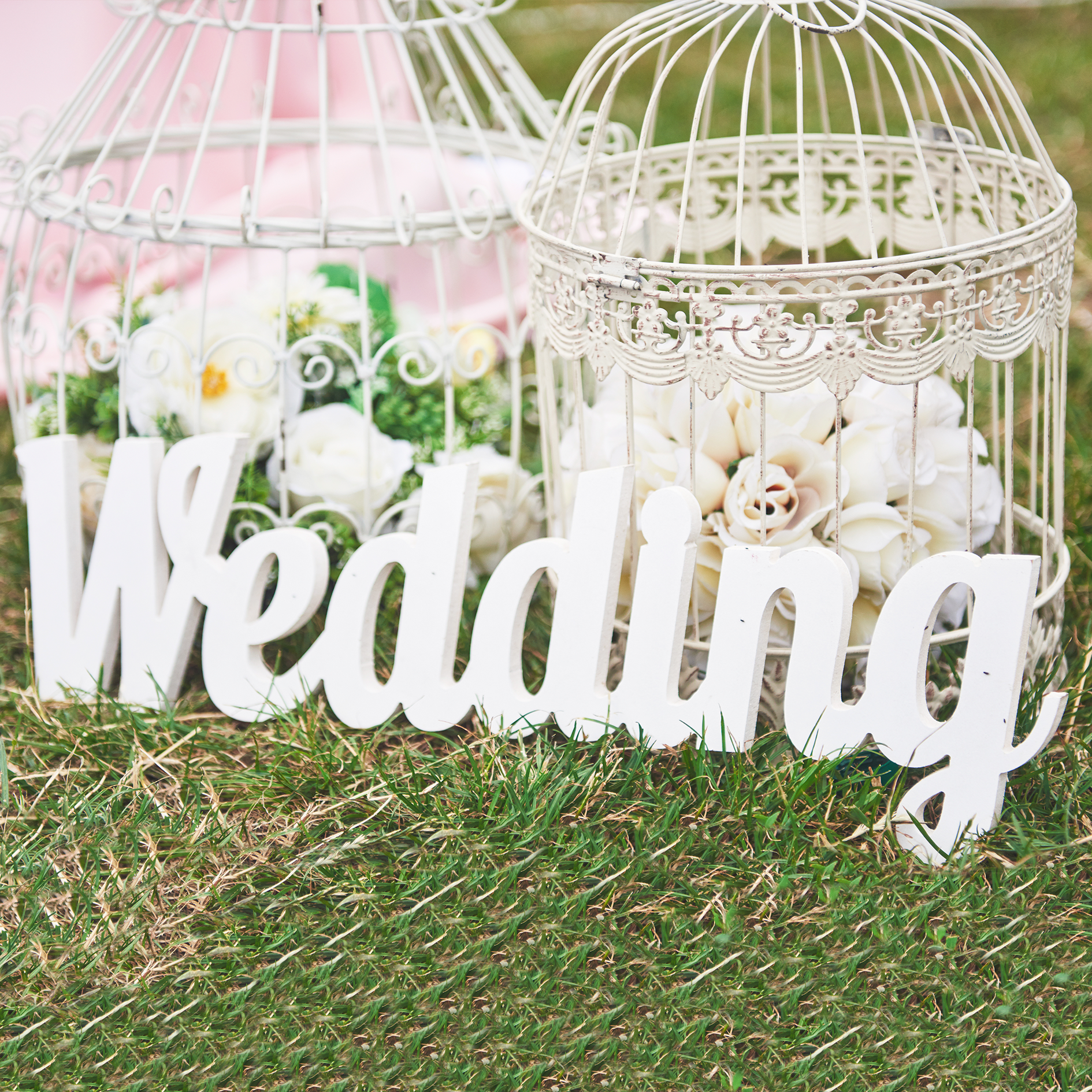 Дерев'яне слово "Wedding" W0091